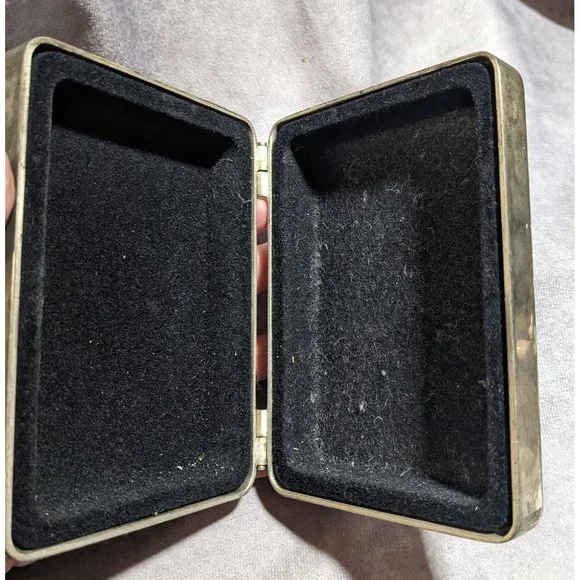 Vintage Silver Hinged Trinket Box
